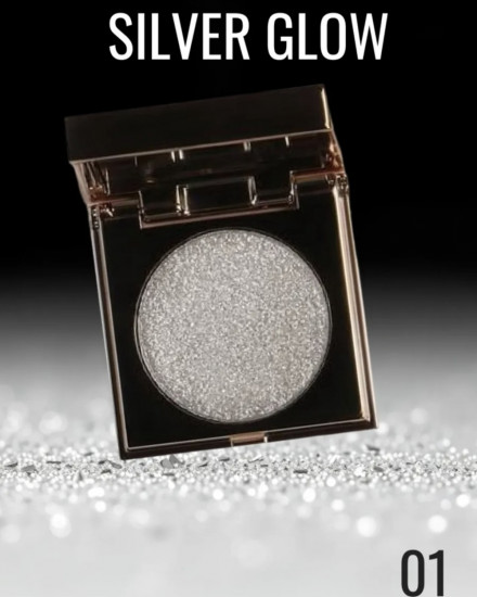 Тени для век, оттенок 01 Silver Glow