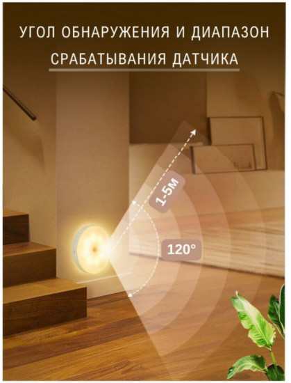 Умный светодиодный светильник с датчиком движения