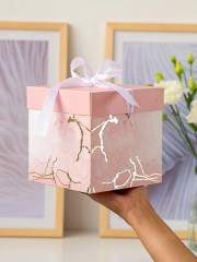 Коробка складная подарочная «Pink marble» - Фото 5
