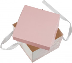 Коробка складная подарочная «Pink marble» - Фото 10