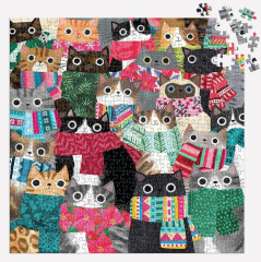 Пазл «Зимние Котики» - Фото 1