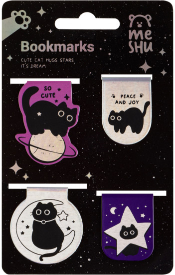 Набор закладок для книг магнитных «Meow Space»