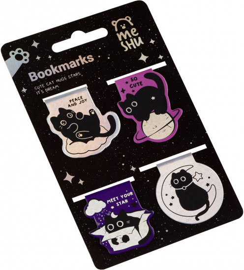 Набор закладок для книг магнитных «Meow Space»