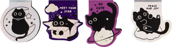Набор закладок для книг магнитных «Meow Space»