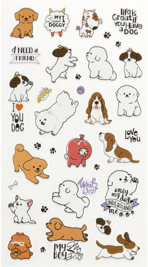 Наклейки объемные «Best friend»