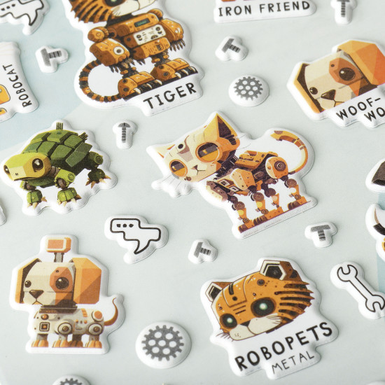 Наклейки объемные