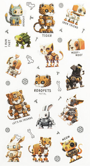 Наклейки объемные