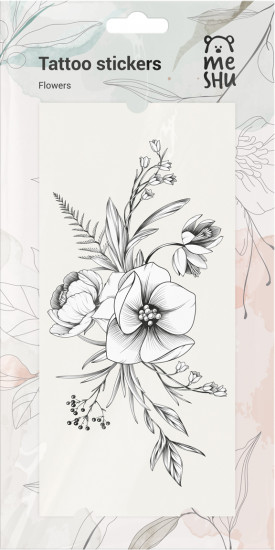 Набор наклеек-татуировок «Flowers»