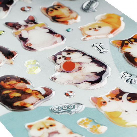 Наклейки гелевые «Cute Dog»
