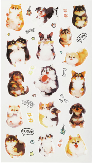 Наклейки гелевые «Cute Dog»