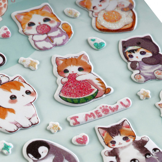 Наклейки объемные