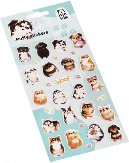 Наклейки объемные «Woof»
