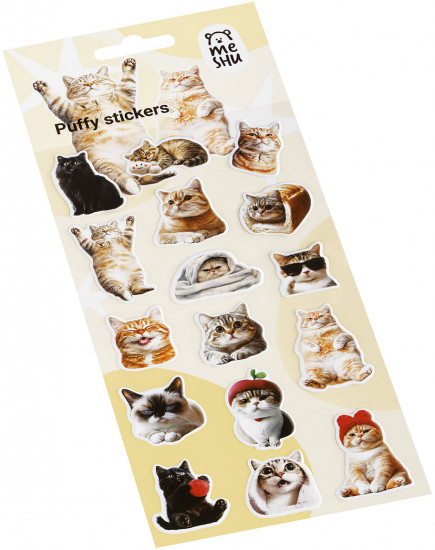 Наклейки объемные «Wow Cat»