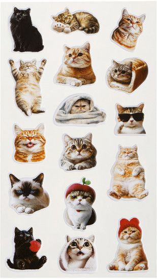 Наклейки объемные «Wow Cat»