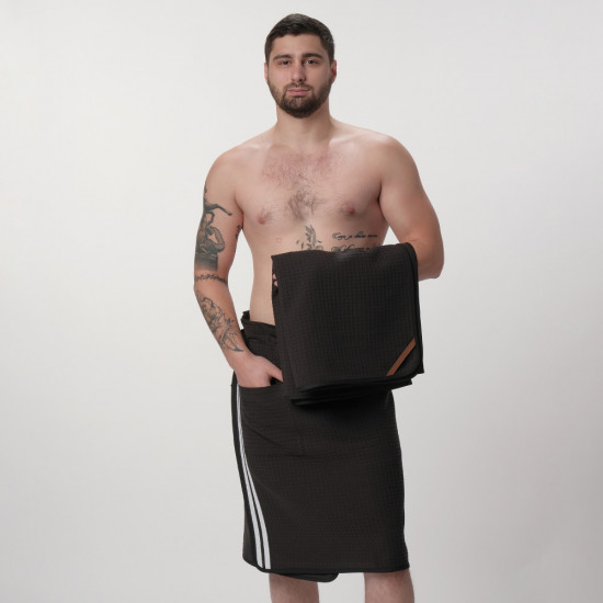 Набор для бани мужской «Килт и полотенце»