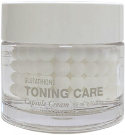 Крем для лица капсульный осветляющий с глутатионом «Glutatione Toning Care Capsule Cream»