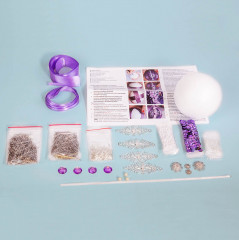 Набор для создания шара из пайеток «Сиреневый Туман» - Фото 2