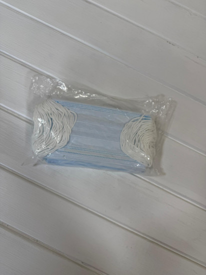 Набор масок одноразовых трехслойных