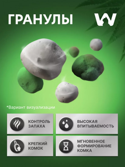 Наполнитель для кошачьего туалета комкующийся с ароматом алоэ вера