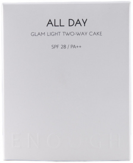 Пудра для лица компактная с запаской «All Day Glam Light Two-Way Cake» SPF28 PA++, оттенок 21