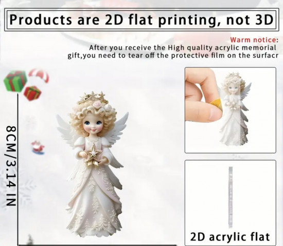 Акриловая фигурка «Белый ангелок»