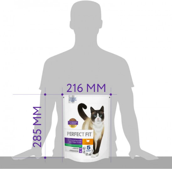 Корм сухой полнорационный для взрослых кошек с индейкой «Для поддержания здоровья почек»