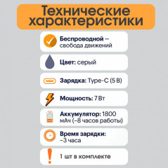 Беспроводной массажёр для суставов с подогревом и вибромассажем - Фото 6