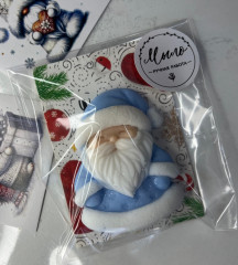 Мыло ручной работы с открыткой «Дед Мороз» - Фото 1