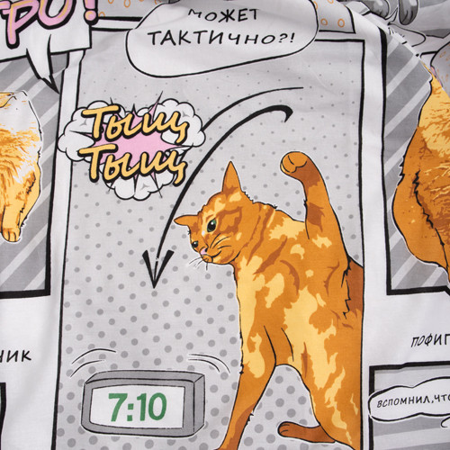 Комплект постельного белья «Коты мемы»