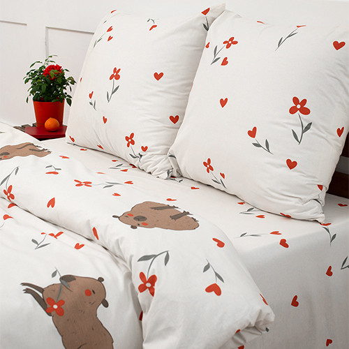 Комплект постельного белья «Капибара»