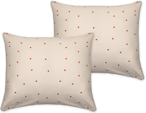 Комплект наволочек «Сердечки»