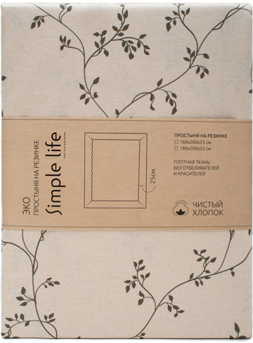 Простыня на резинке «Вивьен»