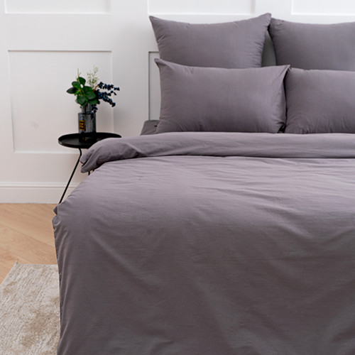 Простыня на резинке «Графит»