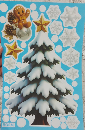 Наклейки на окна новогодние «Зимняя сказка»