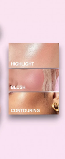 3в1 DoDo Girl румяна, скульптор, хайлайтер 02