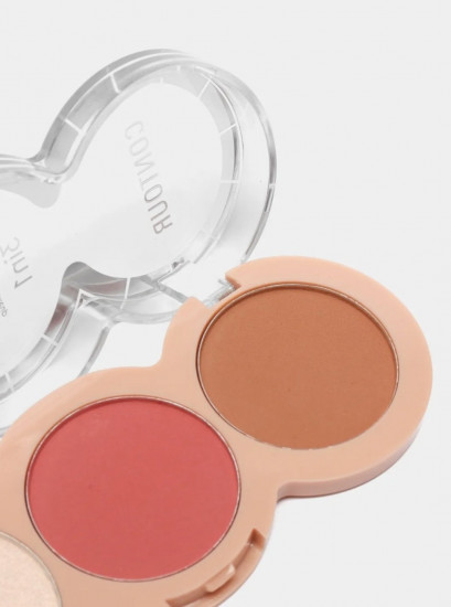 3в1 DoDo Girl румяна, скульптор, хайлайтер 02