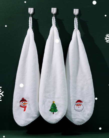 Полотенце новогоднее с крючком