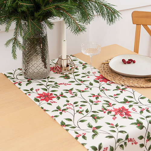 Дорожка для сервировки «Пуансеттия»