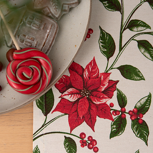 Дорожка для сервировки «Пуансеттия»