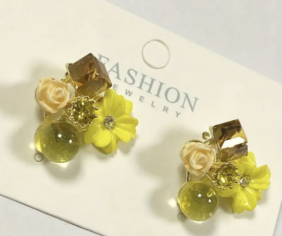 Серьги женские «Чудо желтое»