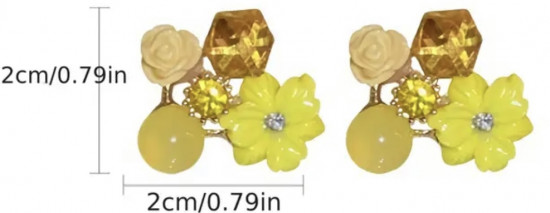 Серьги женские «Чудо желтое»