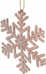 Набор новогодних елочных украшений с блёстками «Снежинка» - Фото 2