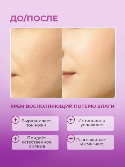 Крем для лица ночной «Голубая агава и розовая опунция»