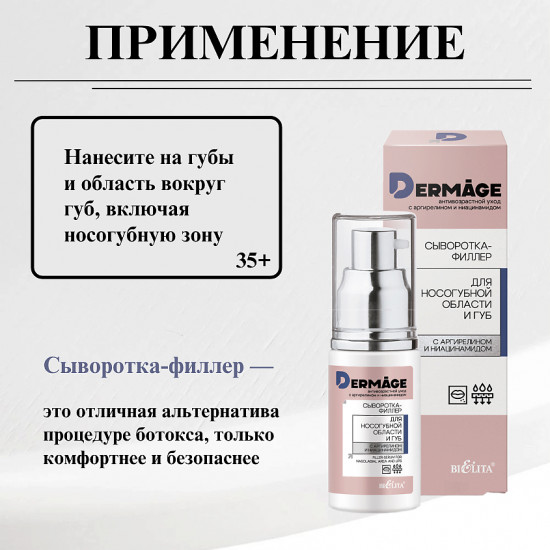 Сыворотка-филлер для носогубной области и губ