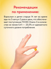 Рыбий жир в капсулах для взрослых с маслом шиповника - Фото 2