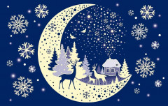 Наклейки светящиеся «Сияющая луна» - Фото 5