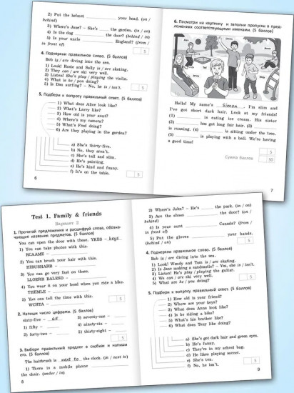 Проверочные и контрольные работы по английскому языку. 4 класс