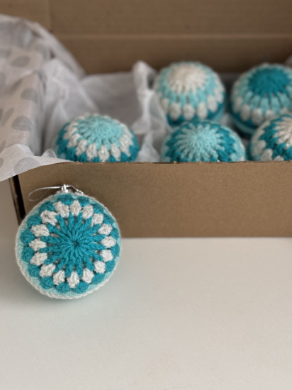 Набор елочных шаров ручной работы