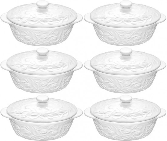 Набор жюльенниц-кокотниц с крышками «Тюльпаны»