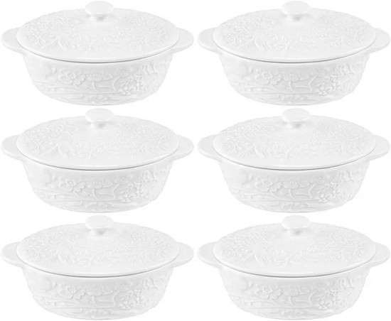 Набор жюльенниц-кокотниц с крышками «Райский сад»